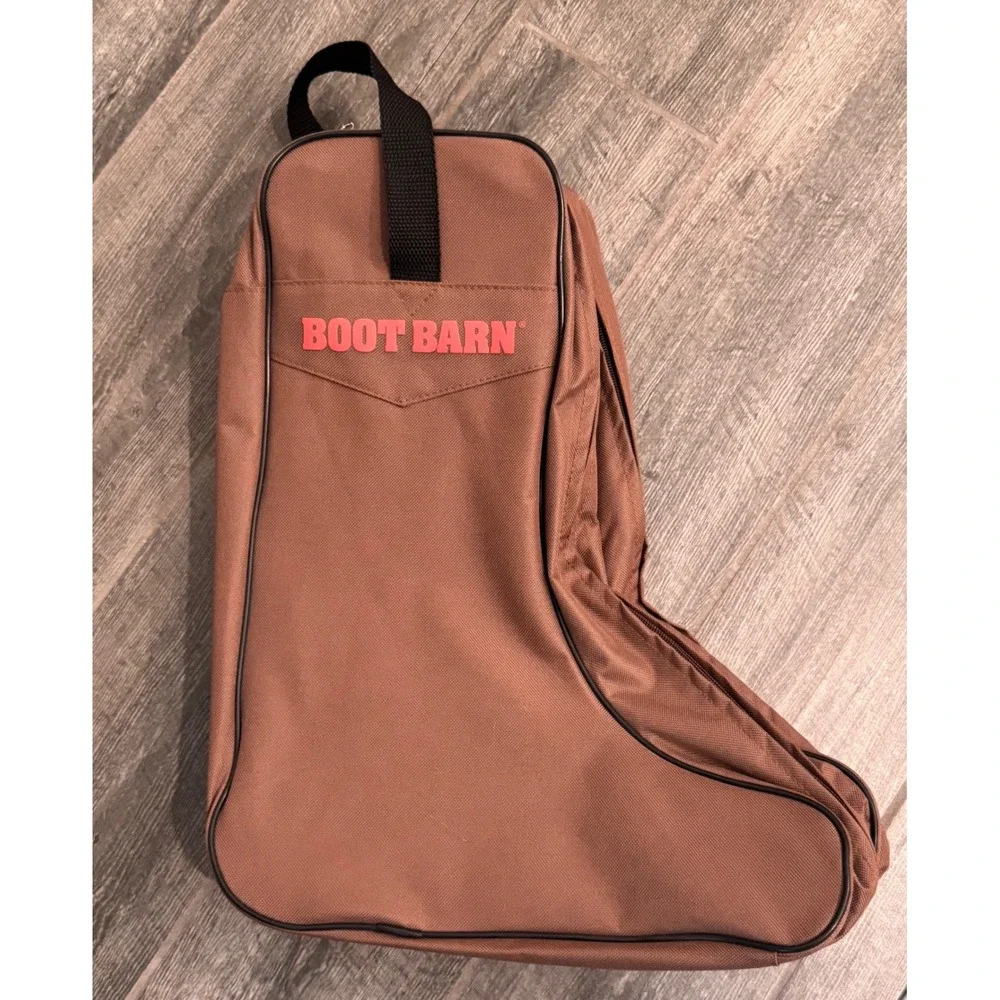 Boot Barn Canvas Boot Bag Chocolate Brown Western Work Travel Carrier